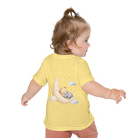 Woodland Baby Animals Baby Short Sleeve T-Shirt | Fox Rabbit Deer, Moon Bear Back