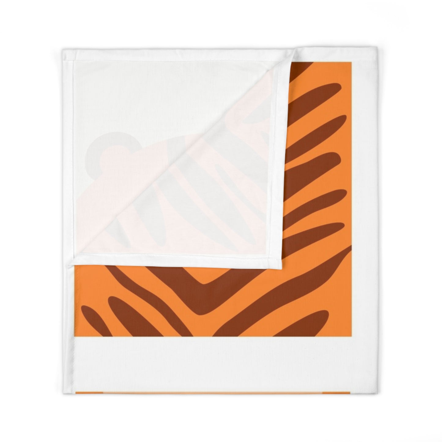 Safari Animal Patches Baby Swaddle Blanket | Tiger Leopard Giraffe Cub Pattern