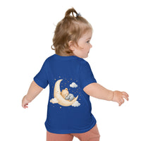 Woodland Baby Animals Baby Short Sleeve T-Shirt | Fox Rabbit Deer, Moon Bear Back