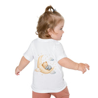 Woodland Baby Animals Baby Short Sleeve T-Shirt | Fox Rabbit Deer, Moon Bear Back