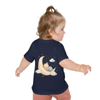 Woodland Baby Animals Baby Short Sleeve T-Shirt | Fox Rabbit Deer, Moon Bear Back