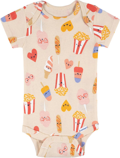 Baby-Girls 8-Pack Short Sleeve Mix & Match Bodysuits